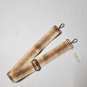 Viv &Lou Fawn Adjustable Crossbody Bag Brown Shoulder Strap Terylene Gold Buckle